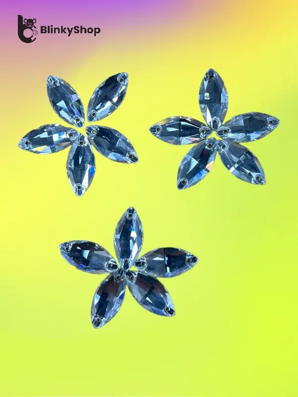 Cristale de cusut alungite 11mm pe 28 mm