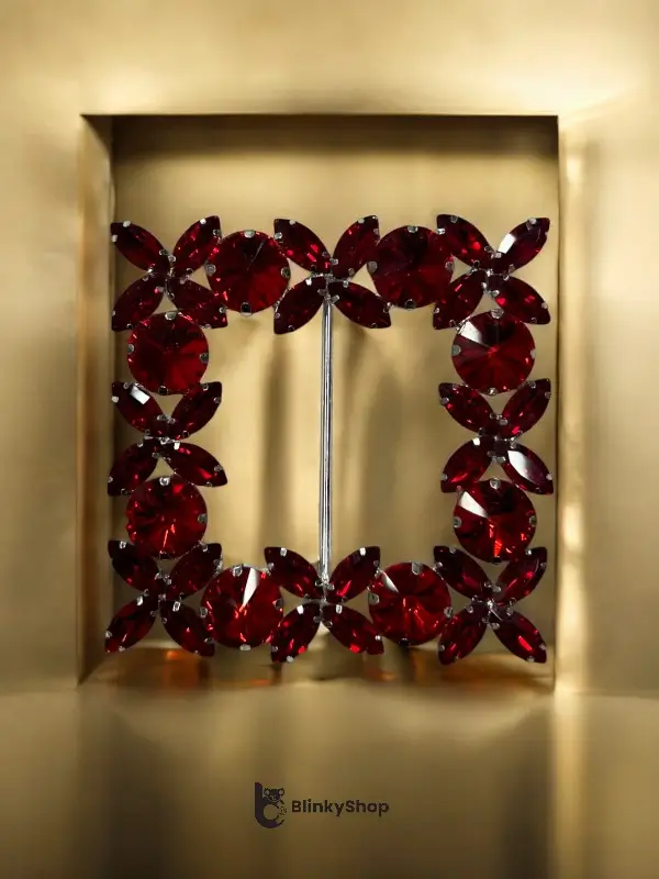 Catarame Metalice Decorative 9 cm rosu