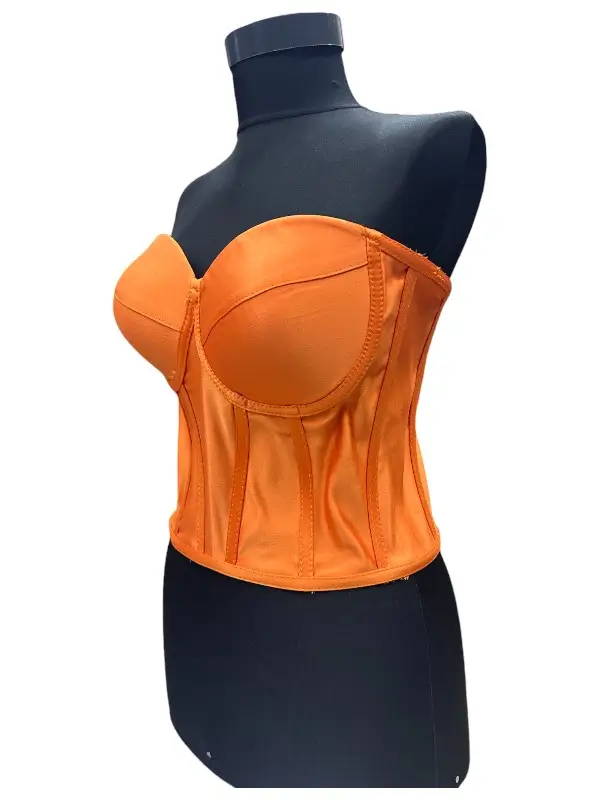 Corset pentru Rochii Portocaliu Satin(1)