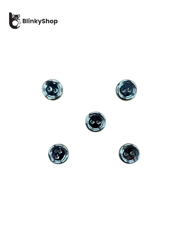 Nasturi Aurii 10mm 2 gauri, plati, cu contur proeminent